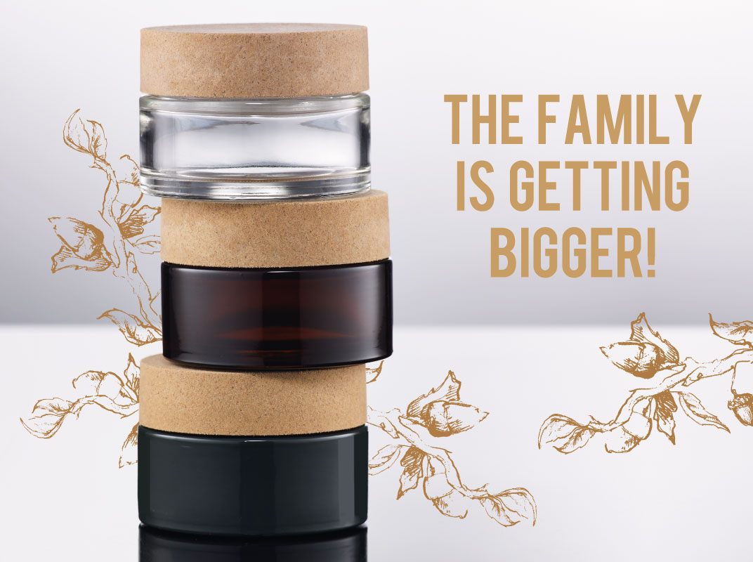 Glass jar with Sughera Cap, News